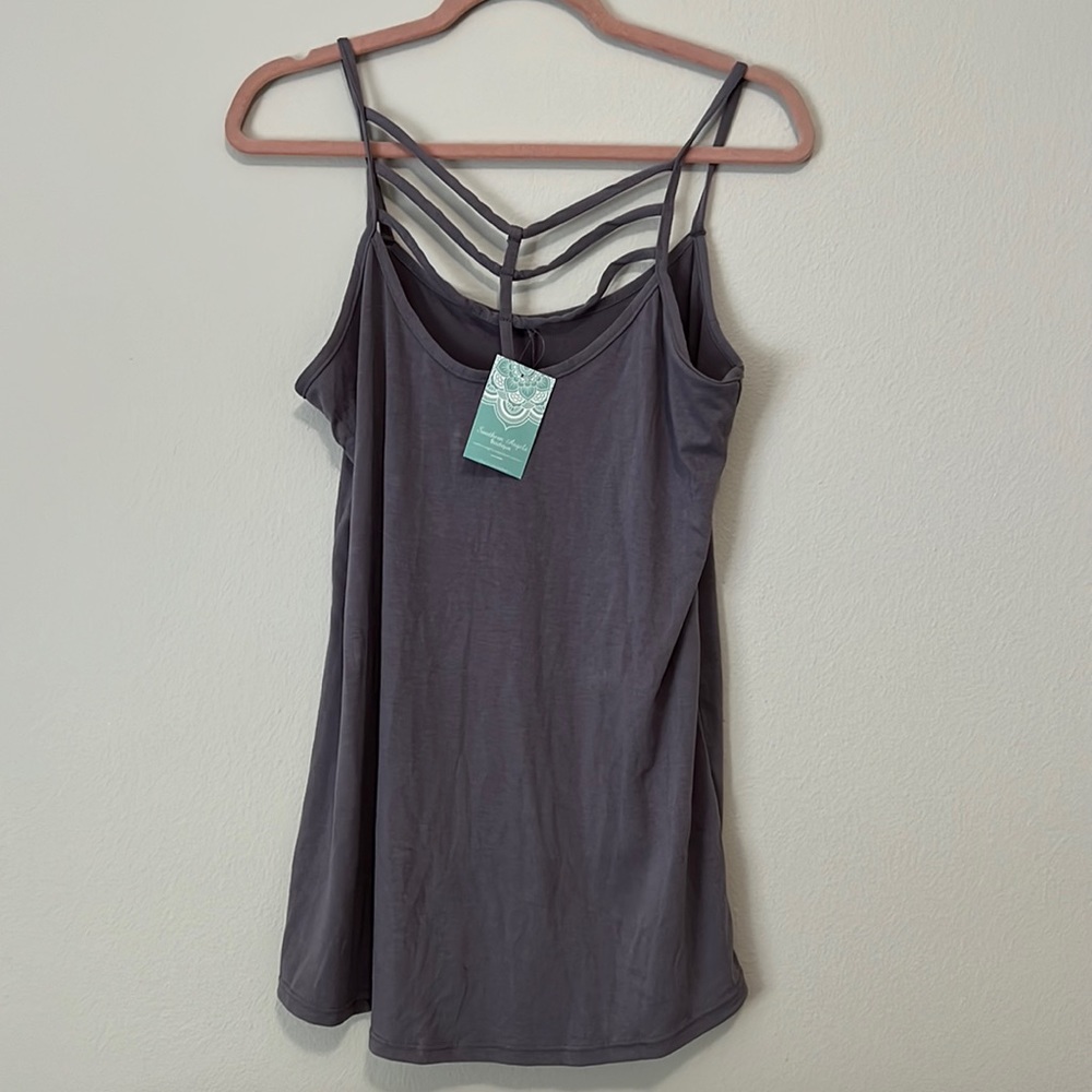 Southern Angels Boutique purple tank top